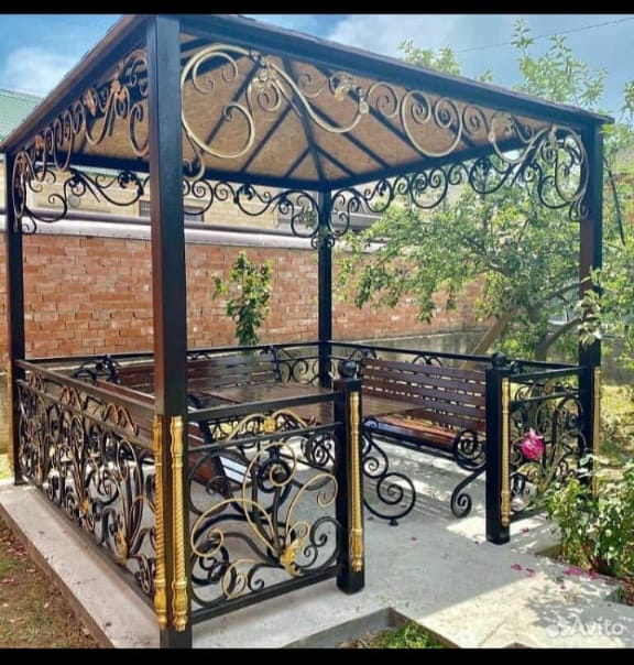 Кованая беседка под заказ, цех КовкаИнг, Сунжа